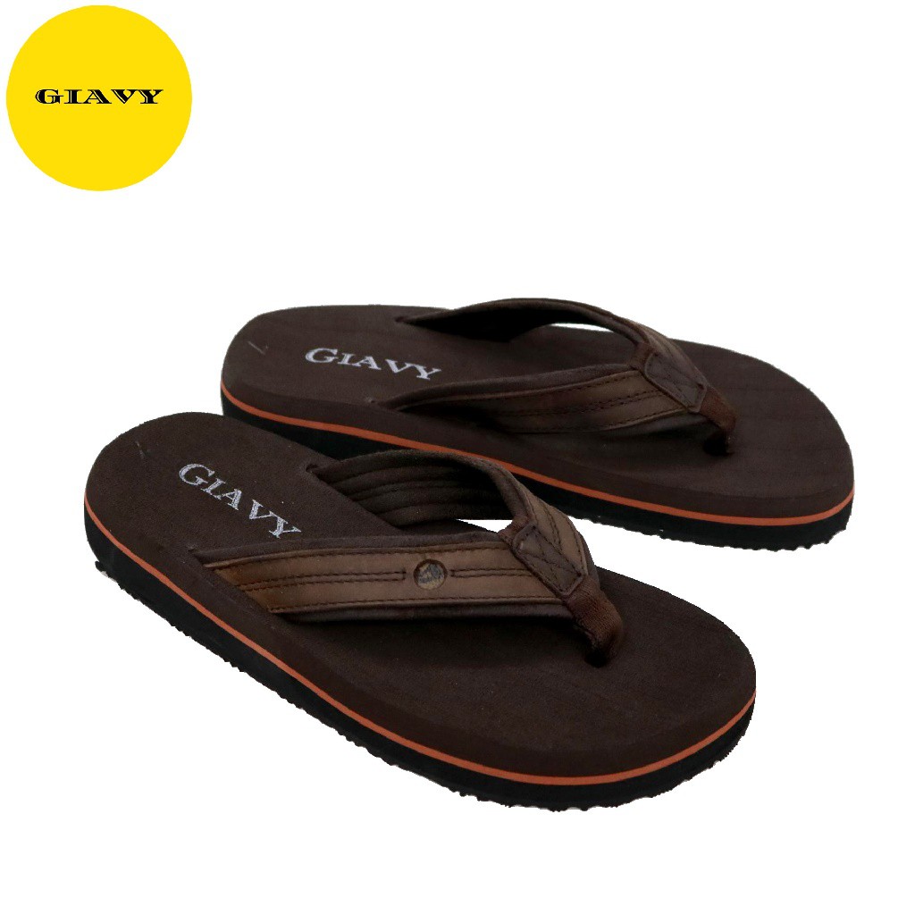 Dép xốp nữ dày êm, quai da Q28 - GIAVY