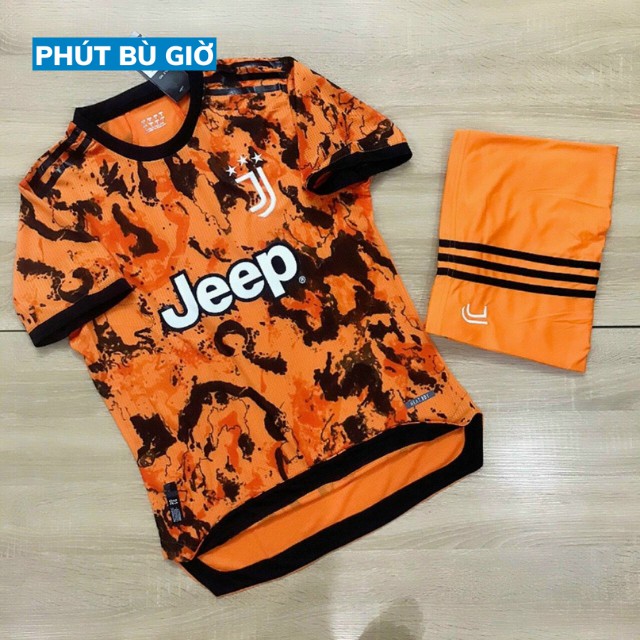 Áo Bóng Đá Đá Banh Thể Thao JUVE/ JUVENTUS CAM Mẫu Mới - Phút Bù Giờ Sport