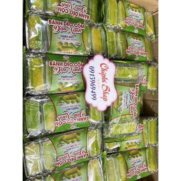 Bánh dẻo cốm đậu xanh thiên đức