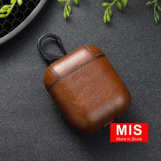 Airpods case, Ốp tai nghe airpods 1,2 bluetooth không dây, vỏ da PU cao cấp, sang trọng TN005PK