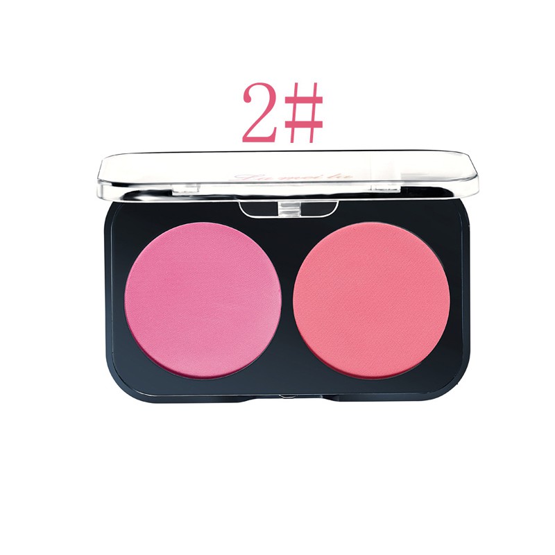 2 in 1 Highlight Exquisite Rouge Blush Pink Blusher Face Makeup Cosmetic