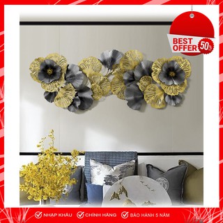 Tranh Sắt Treo Tường Nghệ Thuật, Tranh Decor Trang Trí Gingko Tím Than Mã 0831