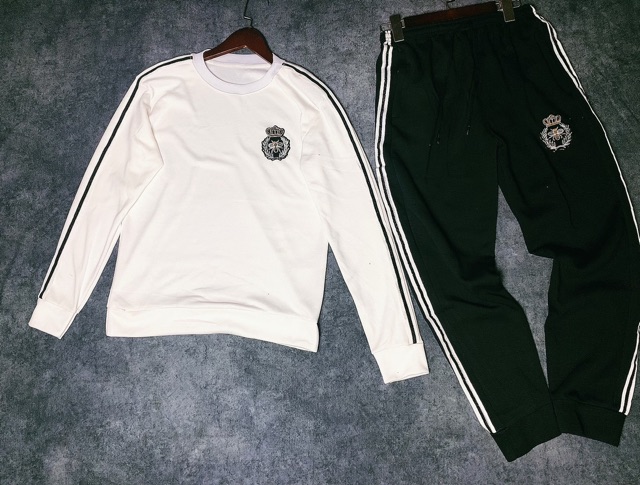 Bộ Nỉ Nam , Bộ thể thao nam loggo vương miện dài tay | BigBuy360 - bigbuy360.vn