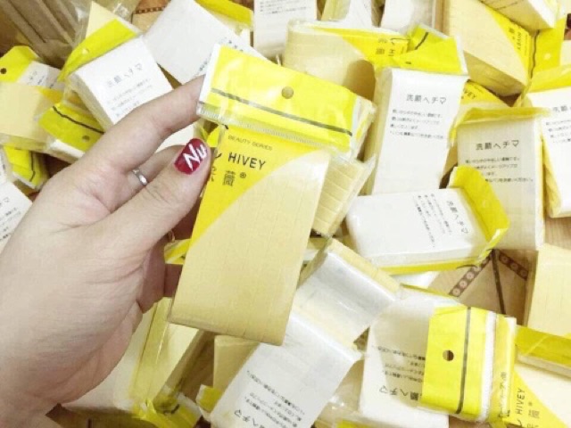 Mút rửa mặt bọt biển Chivey ( gói 12 thanh) | BigBuy360 - bigbuy360.vn