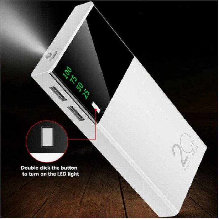 [Mã ELHA9 giảm 15% đơn 50K] Sạc Dự Phòng Dung Lượng 20000mAh Có Màn LED