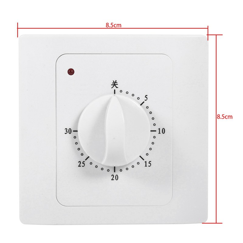 Ac 220V 10A 30Min Countdown Timer Switch Electric Digital Time Socket