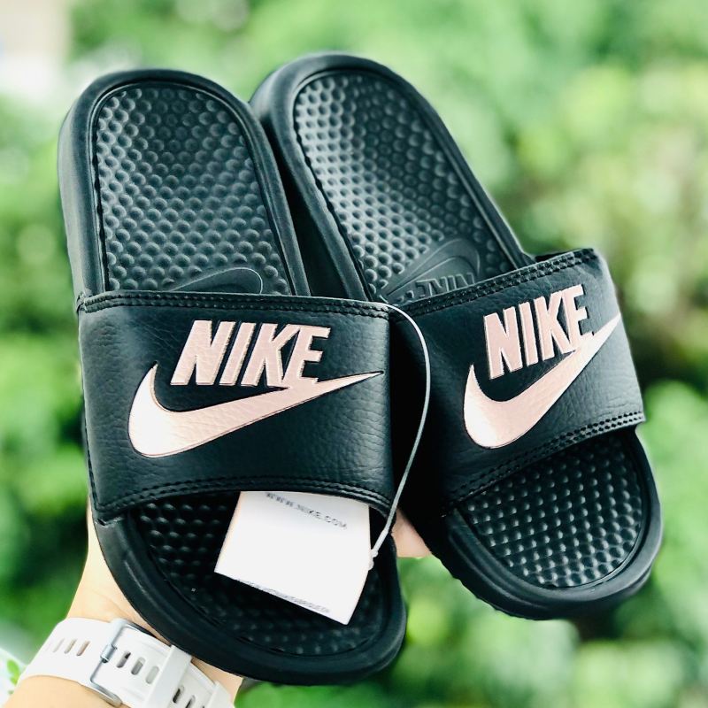 Dép unisex 𝐍𝐈𝐊𝐄 ❤️FREESHIP + Tăng 1-2 size❤️ dép nk quai ngang thể thao nam nữ in nike nhiều màu, tem tag mac đây đủ