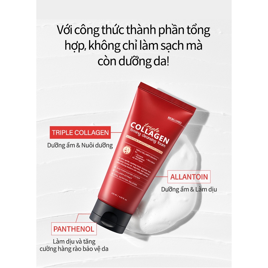 Sữa rửa mặt Triple Collagen Cleansing Foam 120ml