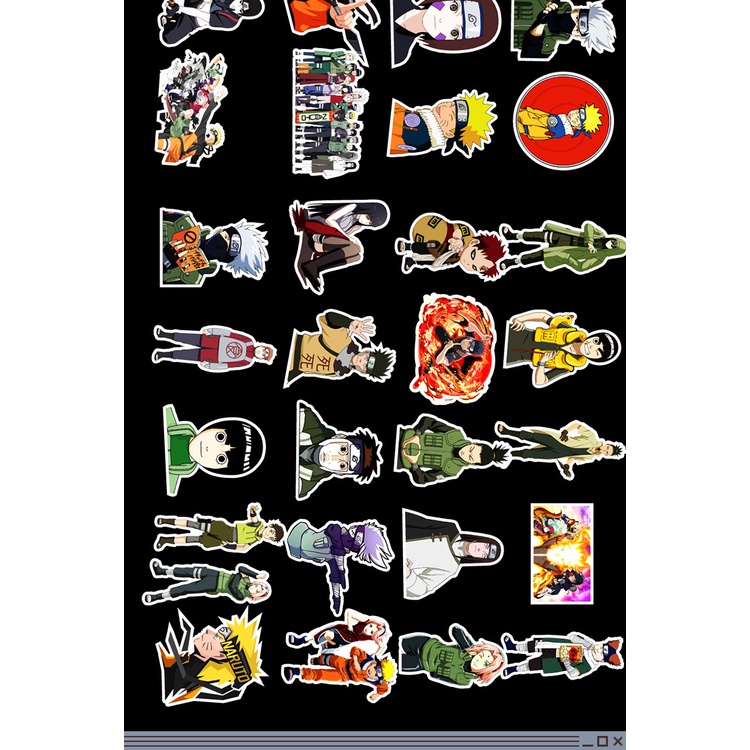 50 sticker cute chống nước dán mũ nón bảo hiểm MẪU BÓNG LỬA , vali 50 hình dán graffiti máy tính xách tay