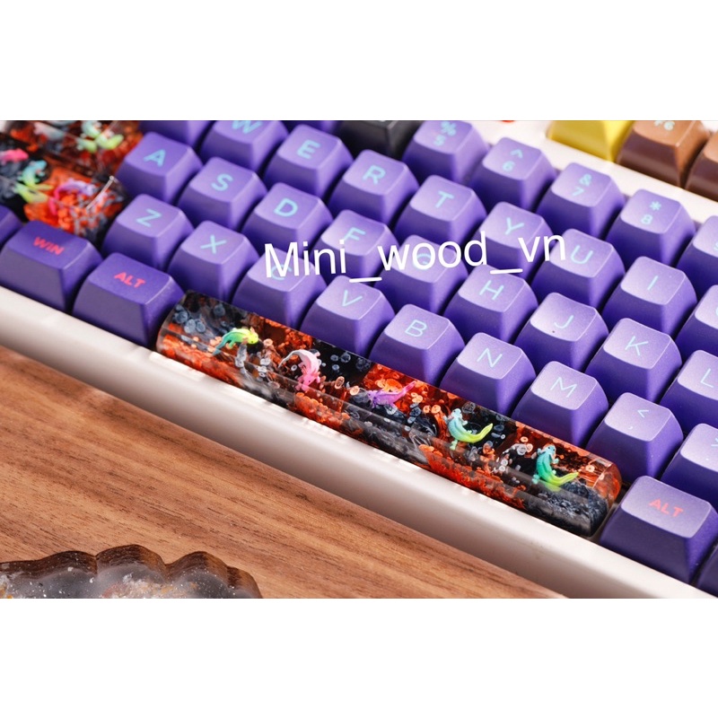 Nút bàn phím cơ kì giông mexico.Keycap resin mexico salamander.Keycap artisan