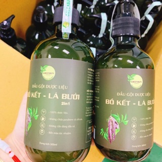 DẦU GỘI BỒ KẾT - LÁ BƯỞI 2IN1 GREENBON