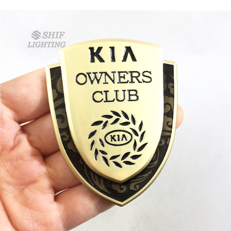 Logo KIA OWNERS CLUB dán dùng để trang trí xe hơi tiện dụng