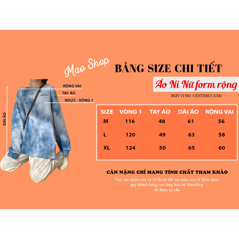 Áo Nỉ Nữ form rộng Bigsize Unisex 💖 Áo sweater nữ ulzzang phong cách Hàn Quốc C66 - Maoshop | BigBuy360 - bigbuy360.vn