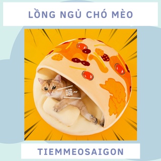 Nhà lồng giường ngủ nệm mì udon nhật bản chó mèo lồng ngủ chó mèo nệm ngủ chó mèo giường ngủ chó mèo nhà chó mèo