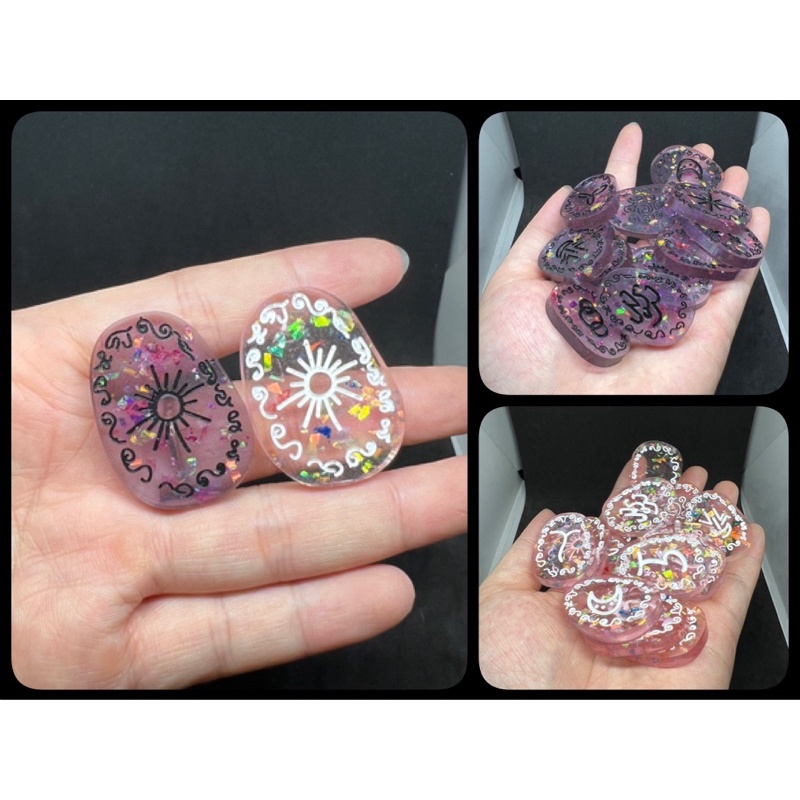 Bộ kí tự Witches Rune handmade resin