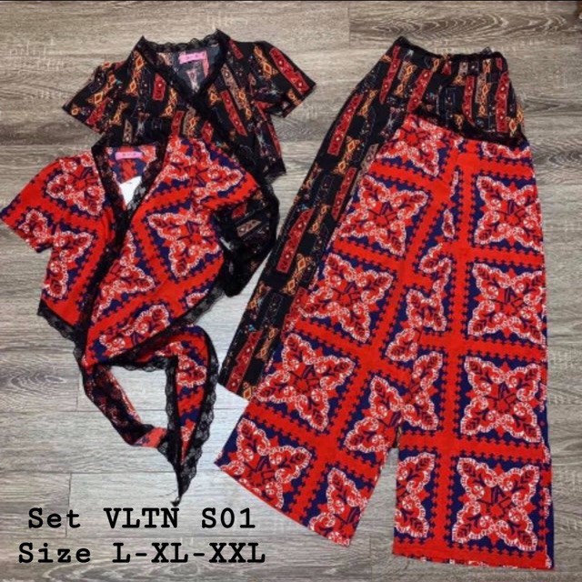 Set áo quần dài thổ cẩm bigsize 60-90kg oversize