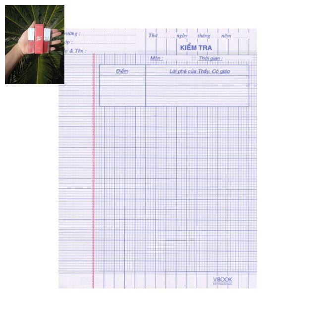 Set 200 tờ giấy kiểm tra cho học sinh