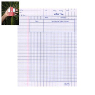 Set 200 tờ giấy kiểm tra cho học sinh