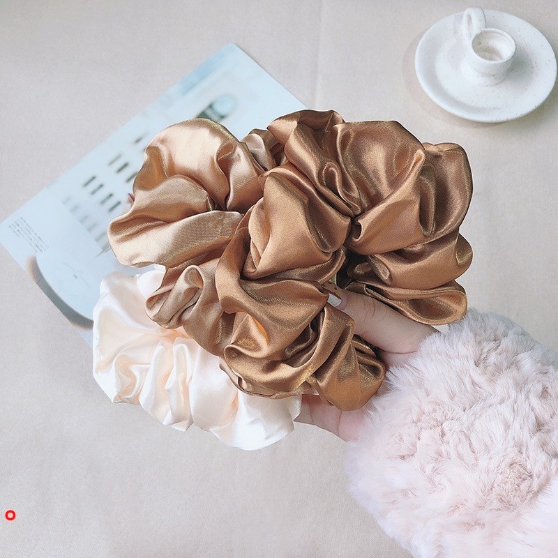 1 dây buộc tóc đuôi ngựa bằng lụa satin co giãn