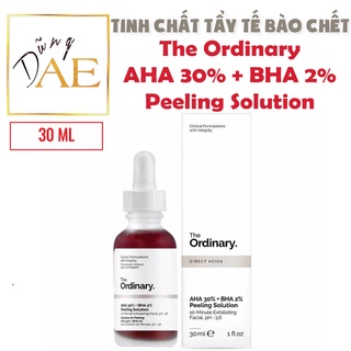 Serum the ordinary aha 30% + bha 2% peeling solution - tinh chất tẩy tế bào chết ordinary peeling 30ml