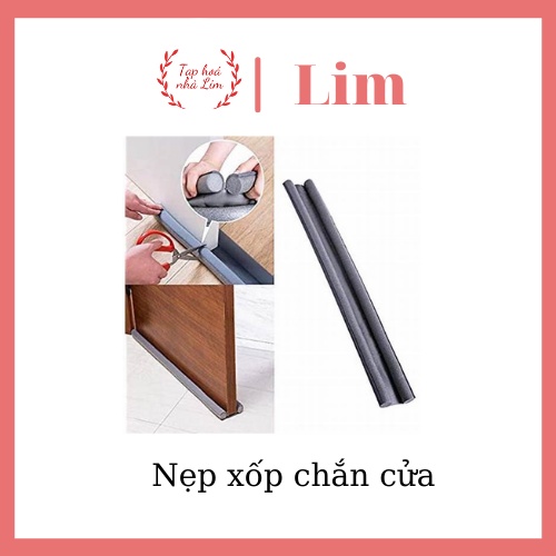 Nẹp xốp chặn cửa chắn gió. Màu xám