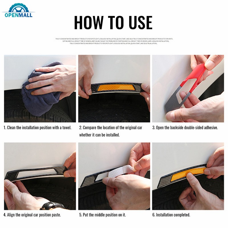 Set 2 miếng dán phản quang cảnh báo an toàn dành cho bánh xe hơi