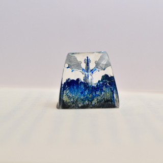 keycap rồng băng màu trắng