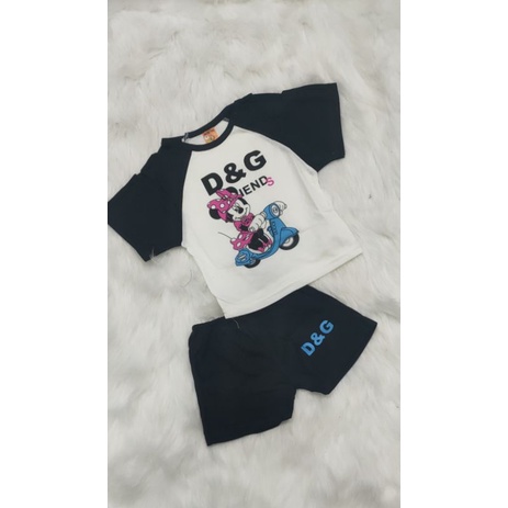 Bộ tay ngắn quần short thun cotton cho bé trai/ gái