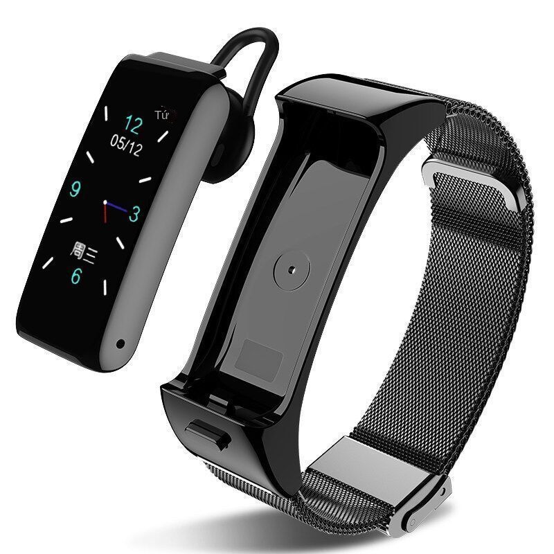 ☋Điện thoại di động HUAWEI đa năng vòng đeo tay thông minh Tai nghe bluetooth hai trong một cuộc gọi đồng hồ đếm bước ch