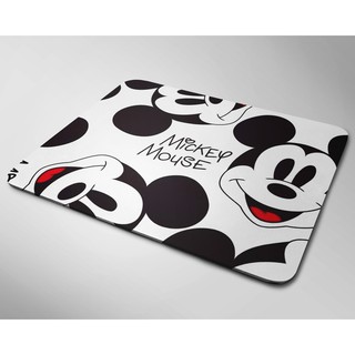 Lót chuột cỡ lớn, bàn di chuột, mouse pad mẫu Chuột trắng đen (Nhiều kích thước)