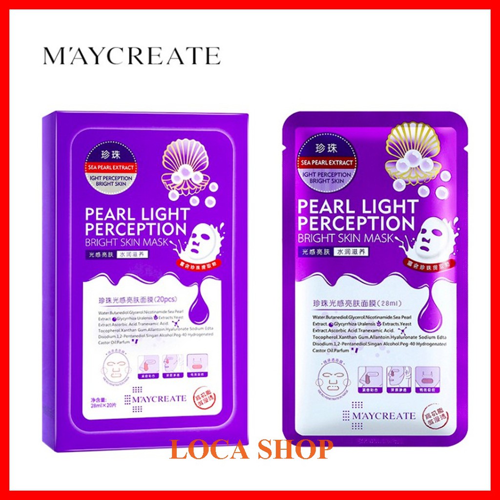 1 miếng nạ HA dưỡng trắng MAYCREATE