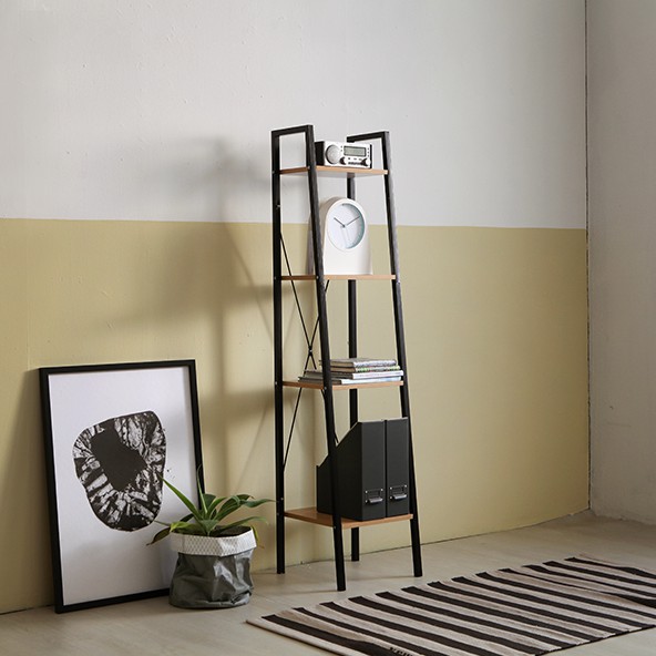 Kệ SÁCH MALMO KHUNG SẮT 4 TẦNG LẮP RÁP SIZE S