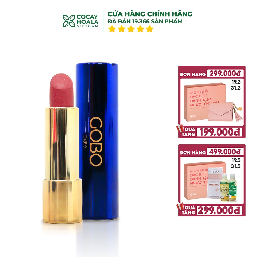 Son không chì Cocayhoala Gobo Nature matte 4.5g (Đỏ Cam)