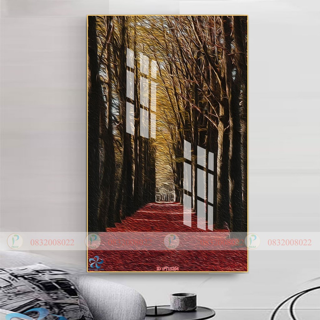 Tranh canvas đơn lối vào hiện đại PL020