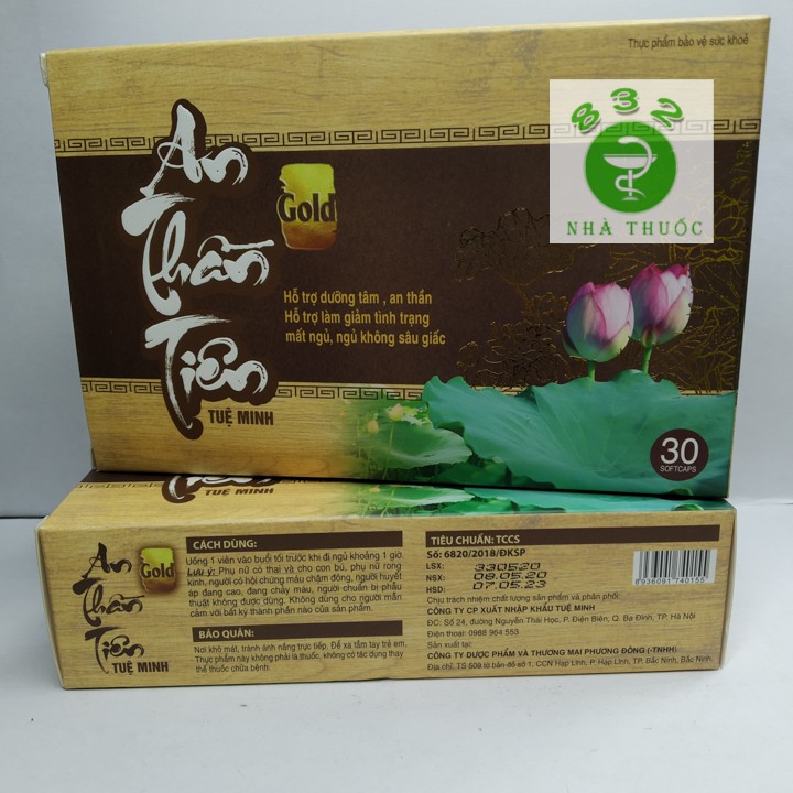 An Thần Tiên Gold - Viên uống giúp ngủ ngon hộp 30 viên