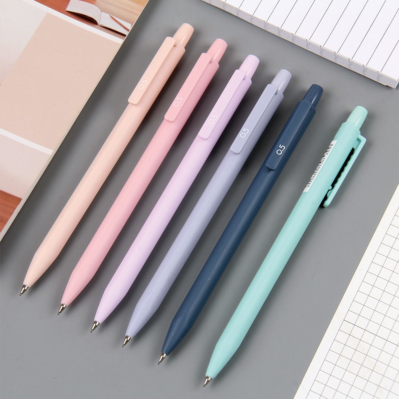 INS Pure Color 0.5 / 0.7mm Bút chì cơ Morandi Color Bút chì tự động Kiểu dáng đơn giản Văn phòng phẩm