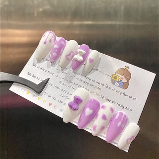 Nail box thiết kế gắn gấu (Móng giả thiết kế)