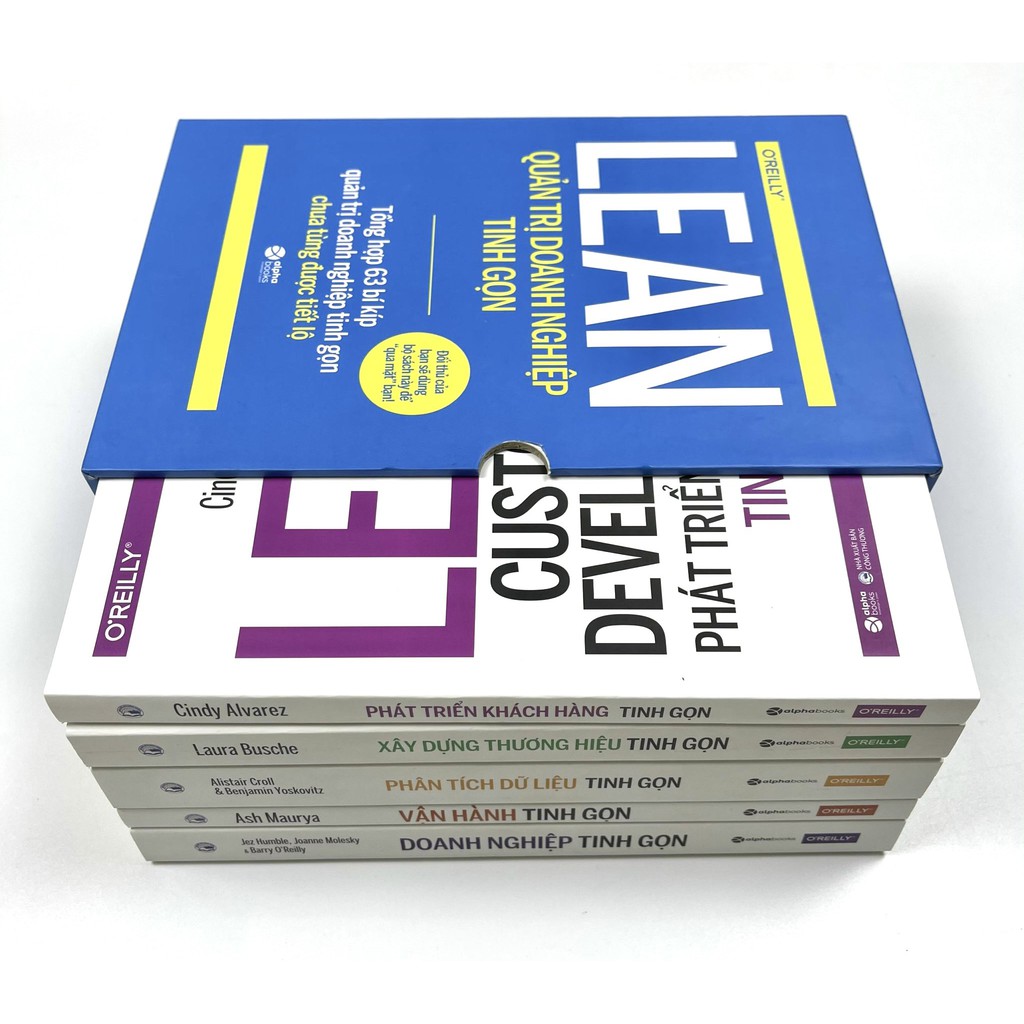 Sách Kinh Doanh: Phát Triển Khách Hàng Tinh Gọn + Doanh Nghiệp Tinh Gọn + Vận Hành Tinh Gọn + Phân Tích Dữ | BigBuy360 - bigbuy360.vn