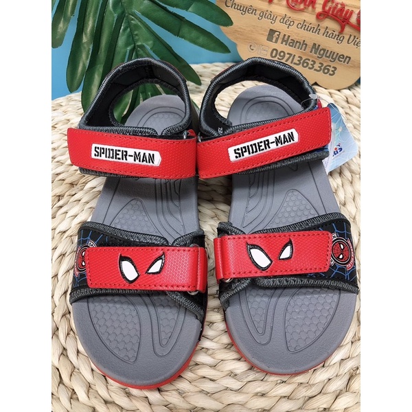 Sandan cao cấp bé trai,dép quay hậu đi học đi chơi supermen