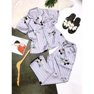 đồ bộ lụa satin pijama dài