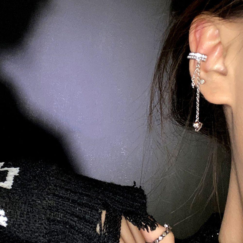 Khuyên Kẹp Sụn Tai Nhiều Lớp Không Xỏ Phong Cách Hip Hop Hàn Quốc Cá Tính Thích Hợp Làm Quà Tặng Cho Bạn Gái