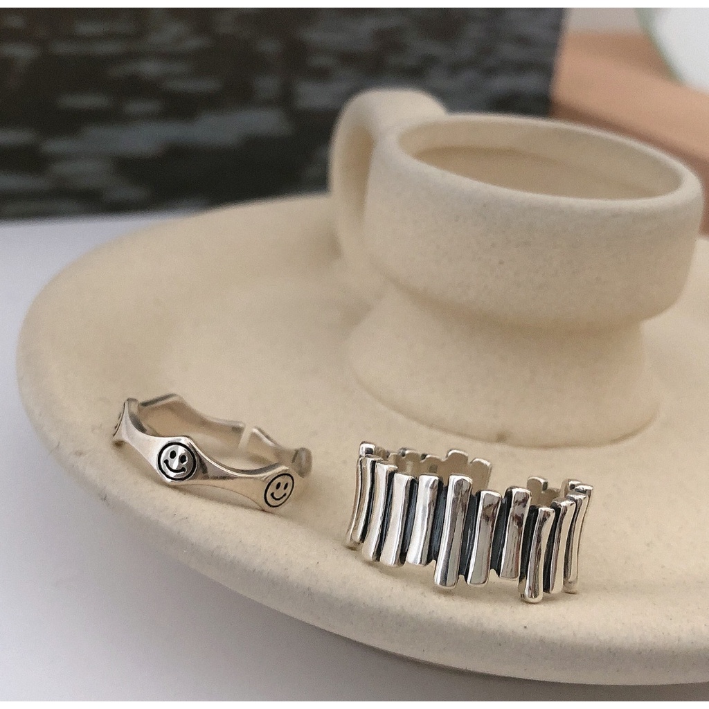 Nhẫn đeo tay thiết kế đơn giản thời trang theo phong cách hip hop hàn quốc