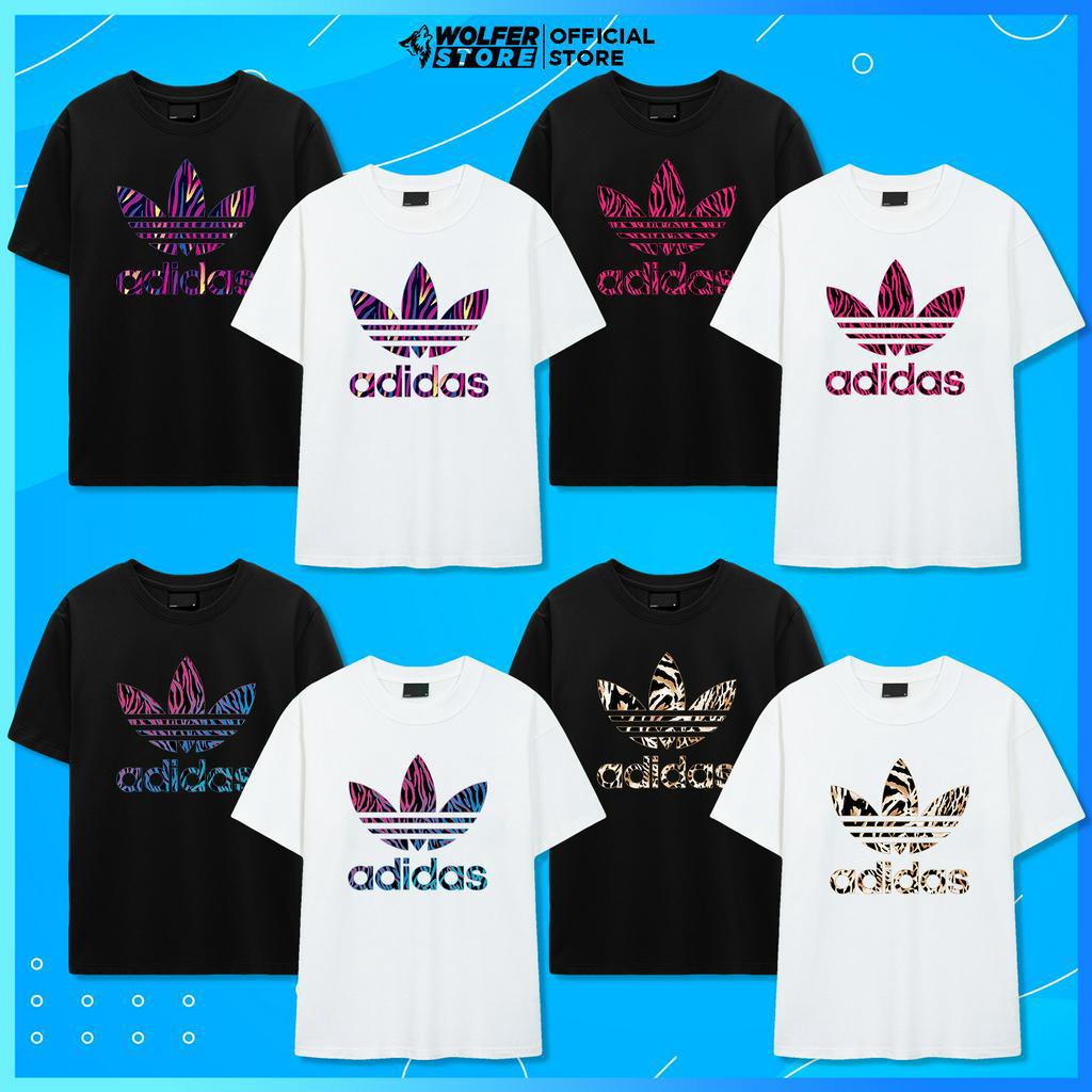 Áo Phông Áo Thun Adidas Cotton Co Giãn Cao Cấp Unisex Nam Nữ Đẹp Zebra Họa Tiết Da Báo - Adidas Zebra