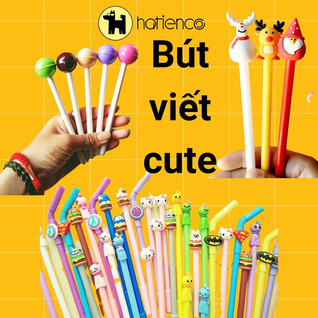 [HÀNG HOT, giá sỉ] Bút mực học sinh đầu thú cute - được lựa mẫu