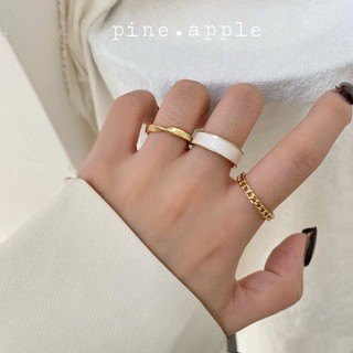 Set nhẫn xà cừ cá tính, sang chảnh Pineapple - FREESHIP - Hàng có sẵn (video + ảnh thật) - N2