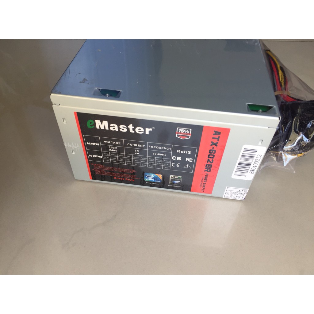 NGUỒN EMASTER 600w ATX 602. VI TÍNH QUỐC DUY