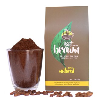 Cà Phê Rang Xay Nguyên Chất 100% Từ Trang Trại HPGL –  BROWN LIGHT- 250gr