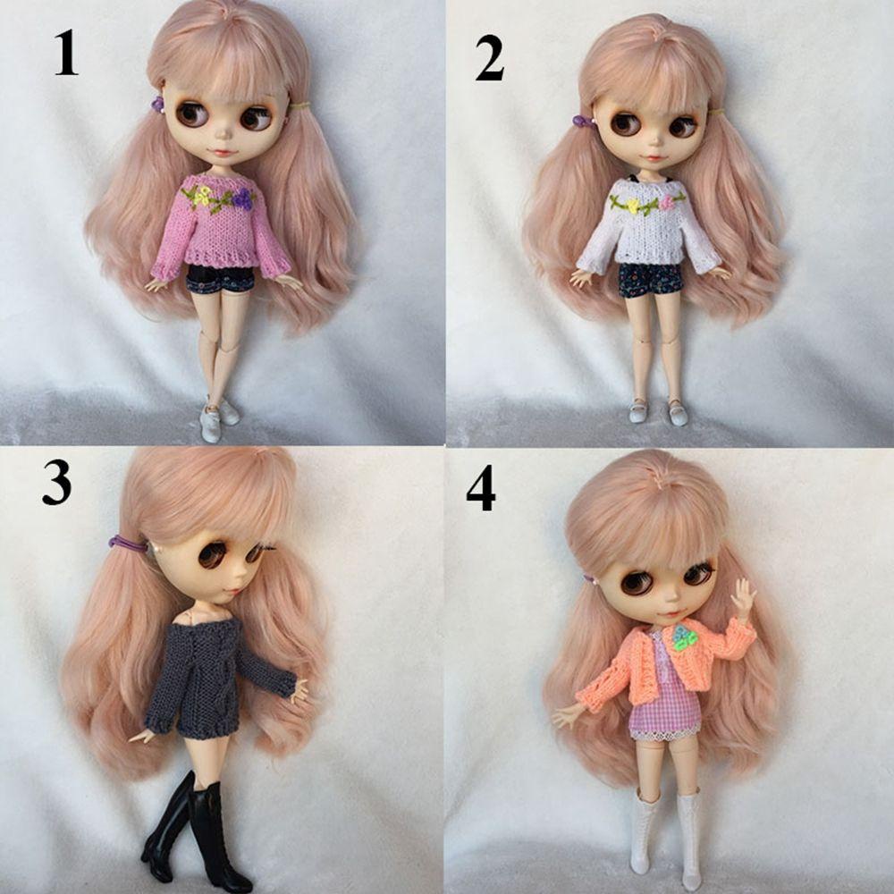 RAINBOW Áo Len Dệt Kim Mini Nhiều Màu Dành Cho Búp Bê