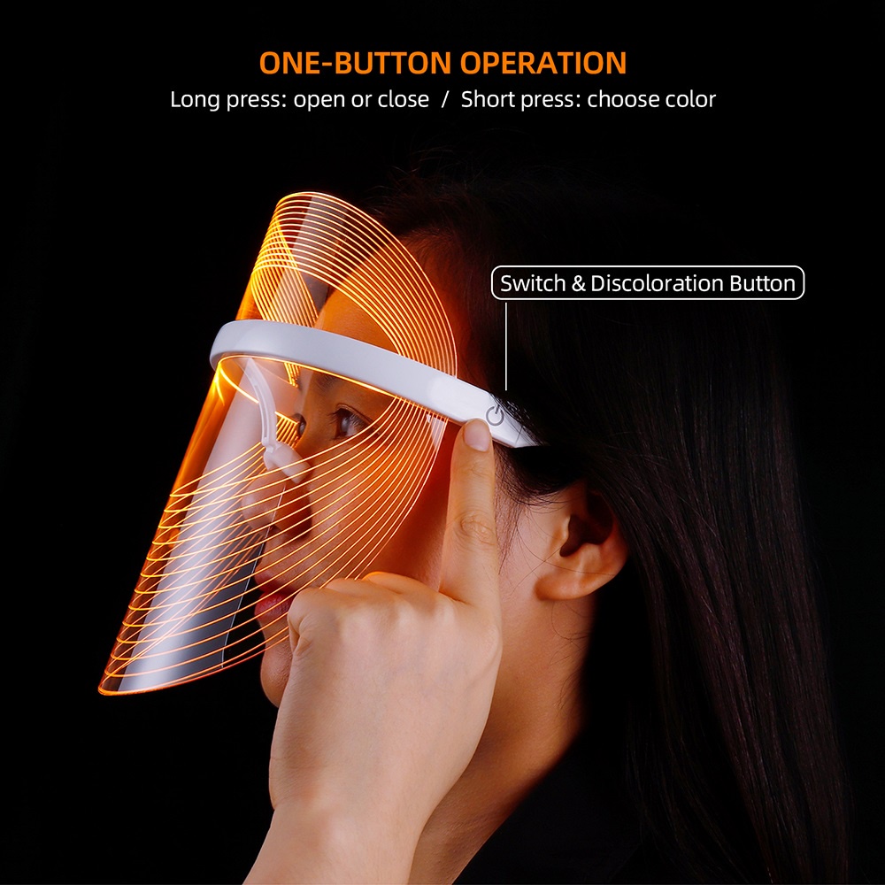 Foreverlily Mặt nạ led foreverlily 3/7 màu ánh sáng photon chống lão hóa chống nếp nhăn làm săn chắc da mặt