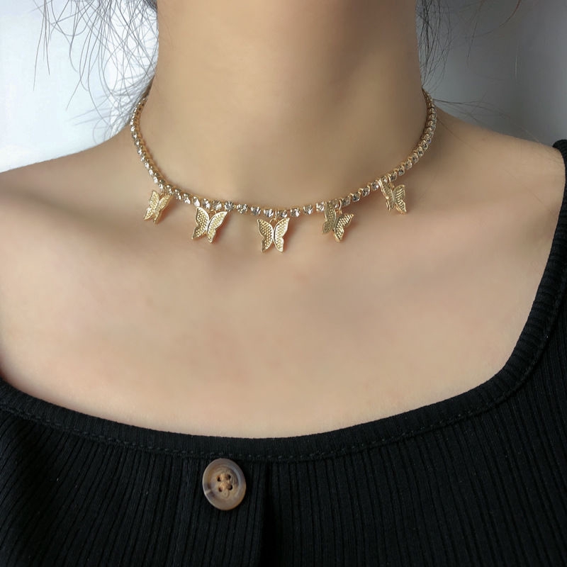 Dây Chuyền Mặt Hình Bướm Đính Đá 22392